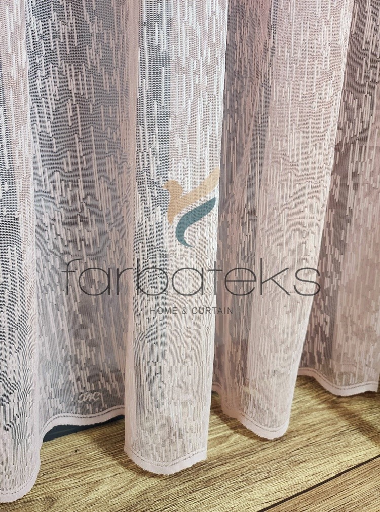 Yağmur Sade Düz Pudra Pembe Renkli Ütü İstemez Tül Perde Yağmur Sade Düz Pudra Pembe Renkli Ütü İstemez Tül Perde